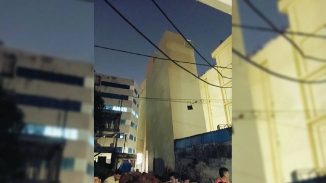 Four-Storey Building In Hyderabad Tilts, Authorities Begin Demolition