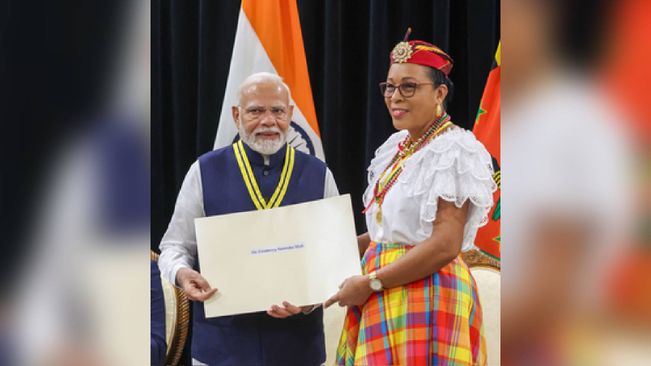 'Dedicate This To 140 Crore Indians', Says PM Modi As Dominica Confers Him With Top Award