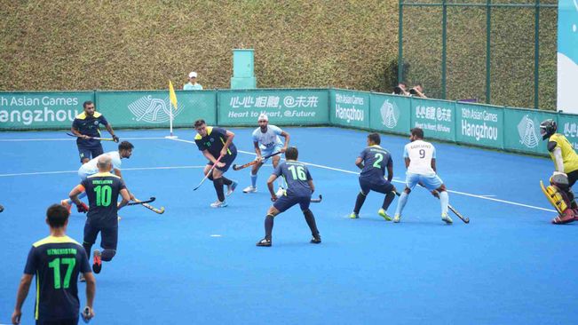 Indian Men's Hockey Team Begins Asian Games Campaign With Dominant 16-0 Win Over Uzbekistan