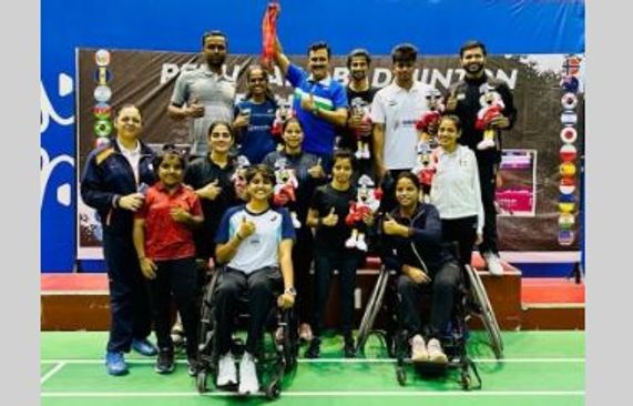 Peru Para-Badminton Int'l: Mandeep shocks world champion Oksana; young Nehal wins two gold medals