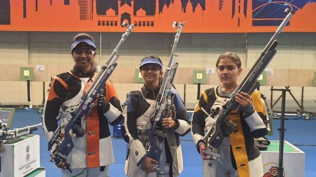 Mehuli, Anish win gold in National Shooting trials