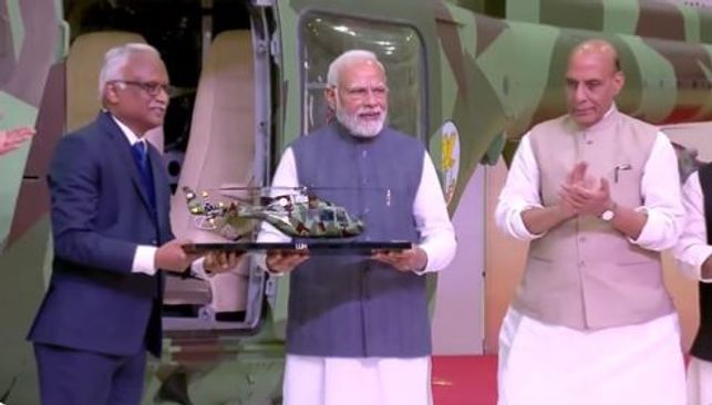 PM Modi inaugurates HAL's Helicopter Factory in Karnataka, unveils Light Utility Helicopter