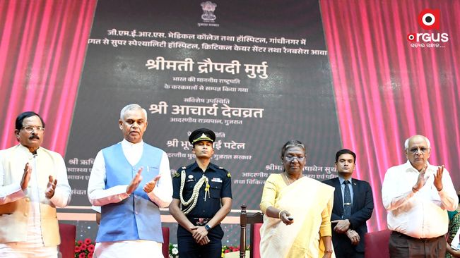President Murmu lays foundation stones of multiple projects worth over Rs 280 crore in Gujarat
