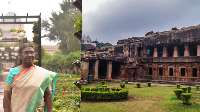 President's Visit To Udayagiri Caves: Droupadi Murmu Interacts With Students, Walks Down Memory Lane