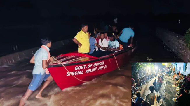 Bhadrak: 24 Rescued In A Successful Night Rescue Operation In Talagopbindha Village