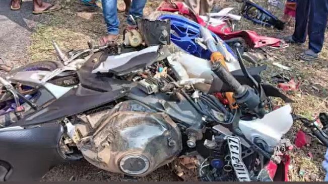 Bike, Scooter Collides In Baripada, 3 Killed