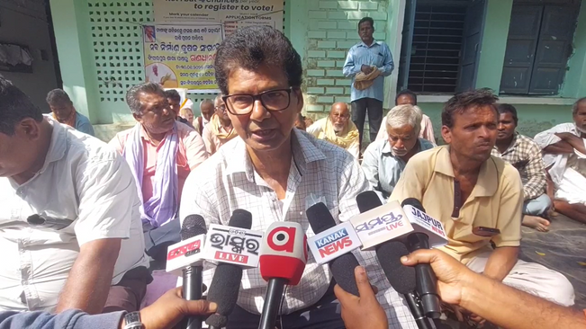 Nava Nirmana Farmers Organization strike in Jajpur, Odisha