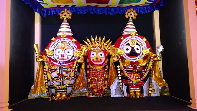 Trivikram getup of Mahaprabhu today in the temple puri