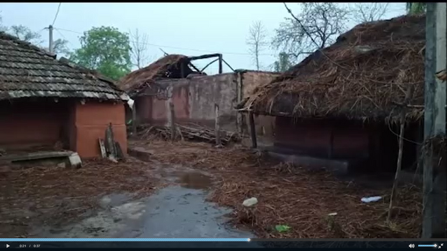 heavy rain in keonjhar kumudu village