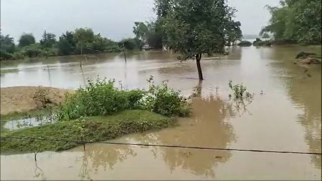 A flood came in the soni river