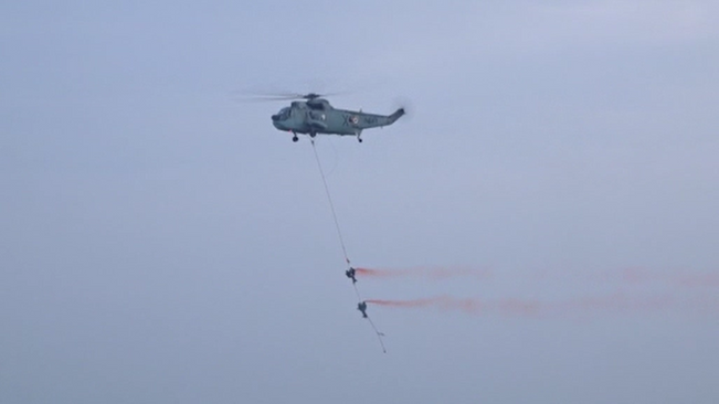 The bravery of the Indian Army is visible at Puri beach