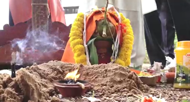 Durga puja preparation
