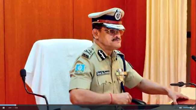 Director General of Police Arun Shadangi reviewed the law and order situation before the elections