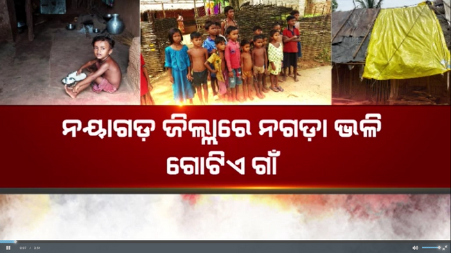 A village like Nagada in Daspalla, Nayagarh... The villagers are living a miserable life.