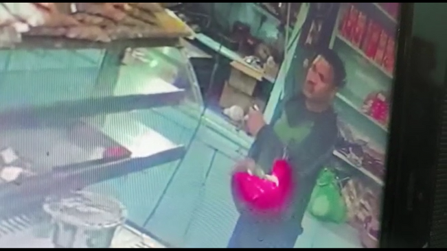 A customer stole the shop's LED ball