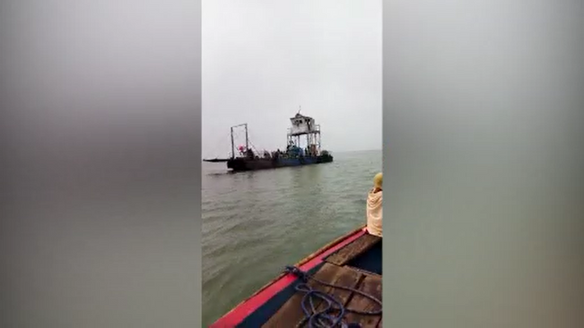 The floating bridge in Chilika stopped for 40 minutes due to heavy fog