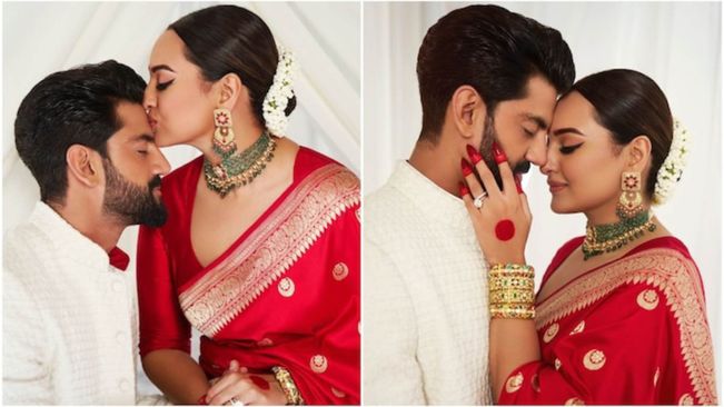 Sonakshi Oozes Love In Pictures With Zaheer From Reception Night; Calls It 'Divine Intervention'