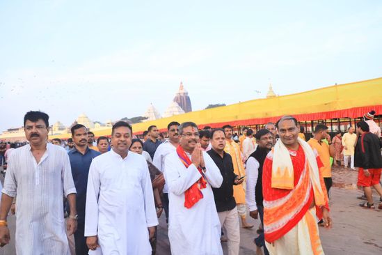 Pradhan For Early Opening Of Ratna Bhandar And Completion Of Heritage Project