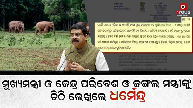 Union Minister Dharmendra Pradhan's concern about the protection of elephants in Odisha