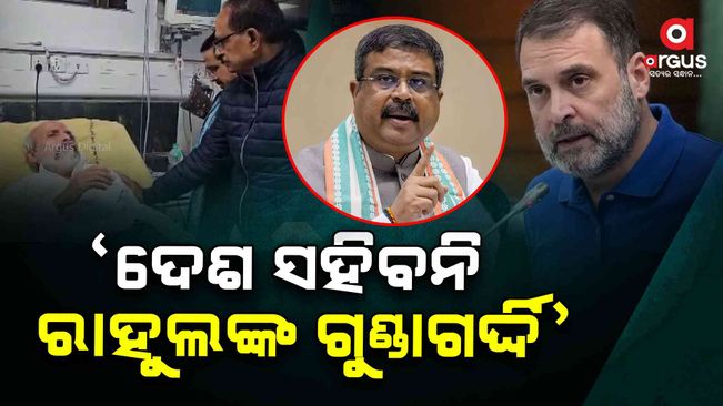 Dharmendra pradhan blame rahul gandhi for his misbehave on pratap sarangi