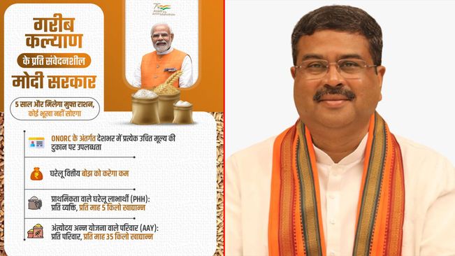 Union Minister Dharmendra Pradhan Thanks PM Modi For Extending 'PMGKAY Scheme' For Another 5 Years 