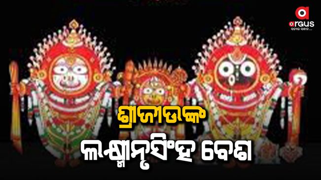 lord-jagannath-balabhadra-and-subhadra-in-laxminrusingha-avatar