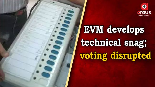 Voting disrupted at Booth -209 as EVM stops working