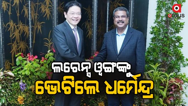 Dharmendra Pradhan met Singapore Prime Minister Lawrence Wong