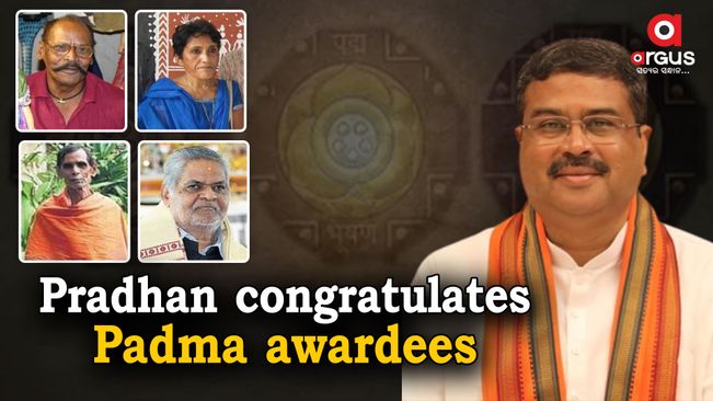 Union Minister Dharmendra Pradhan congratulates Padma awardees