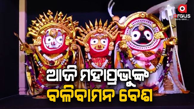 Today, the Lord Jagannath's balibaman vesa in puri