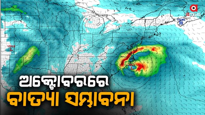 Chance of  cyclone storms in October