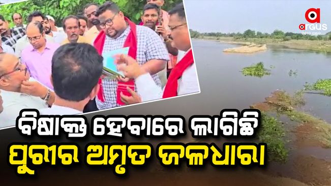 The river flowing in Puri district has become poisonous