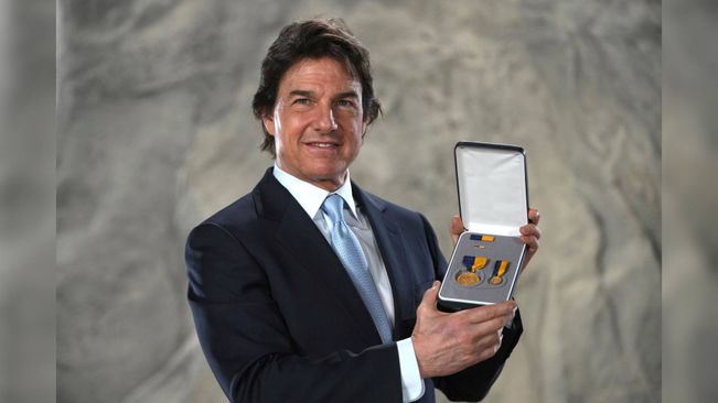 Tom Cruise Feted With US Navy's Highest Civilian Award