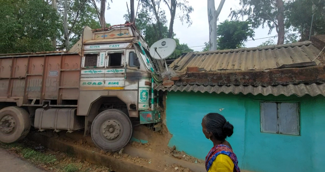 Elderly Woman Killed As Truck Rams Into Roadside House In Mayurbhanj