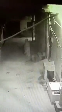 This horrifying video was recorded on the CCTV camera