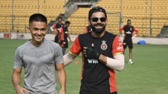 "My Brother, PROUD": Virat Kohli pays tribute to Indian footballing legend Sunil Chhetri