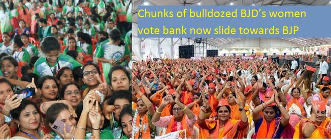 Chunks Of Bulldozed BJD’s Women Vote Bank Now Slide Towards BJP