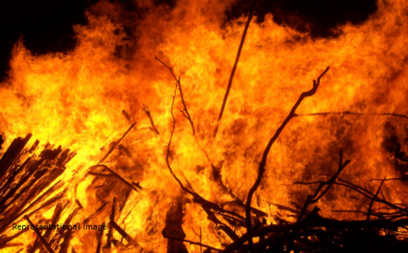 50 temporary houses gutted in fire in Angul