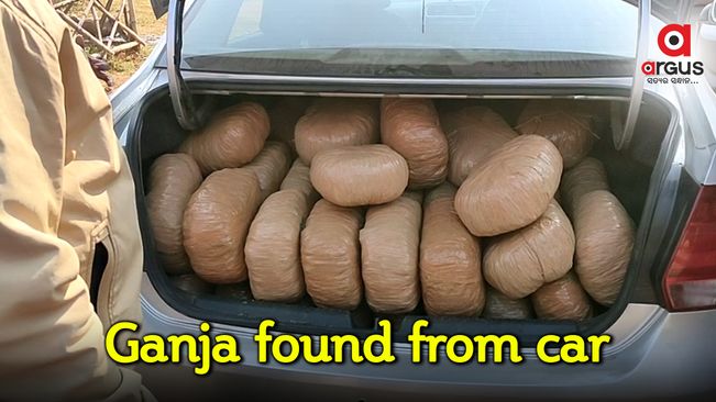 Ganja worth lakhs seized from car in Nabarangpur, driver held