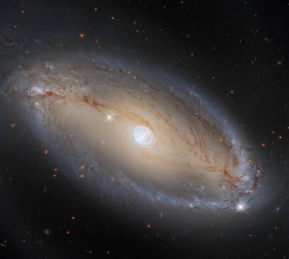 Hubble spots spiral galaxy with celestial eye