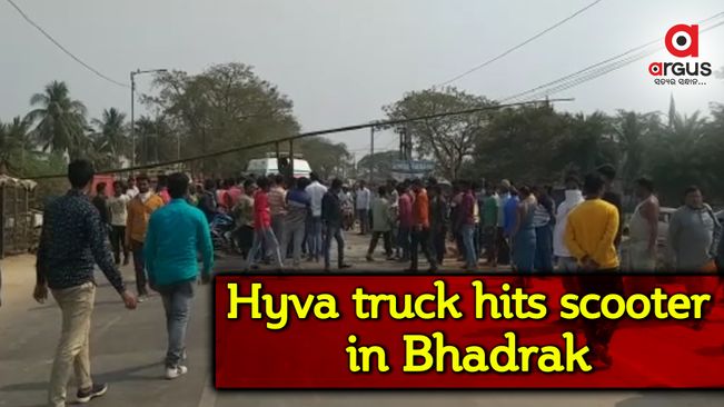One dies, another critical as hyva truck hits scooter in Bhadrak