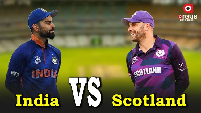 T20 World Cup India to take on Scotland today