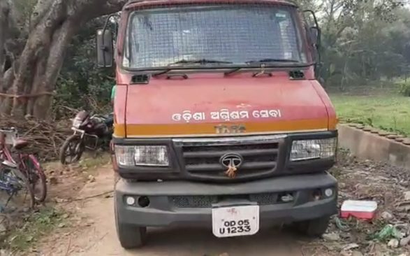 Tension grips village as fire brigade reaches late during fire mishap